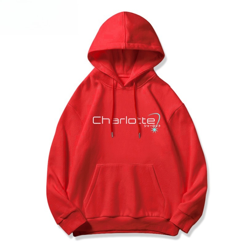 Charlotte友利奈緒新款 親子情侶男女連帽衛衣