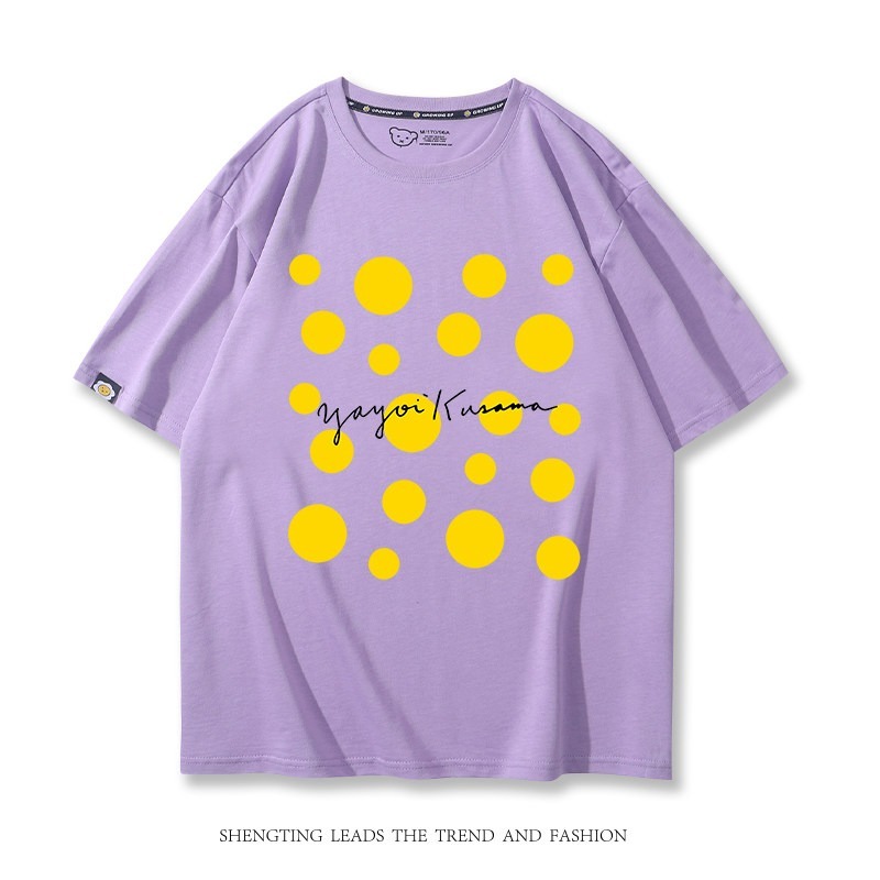 草間彌生波點藝術周邊 印花短袖T恤