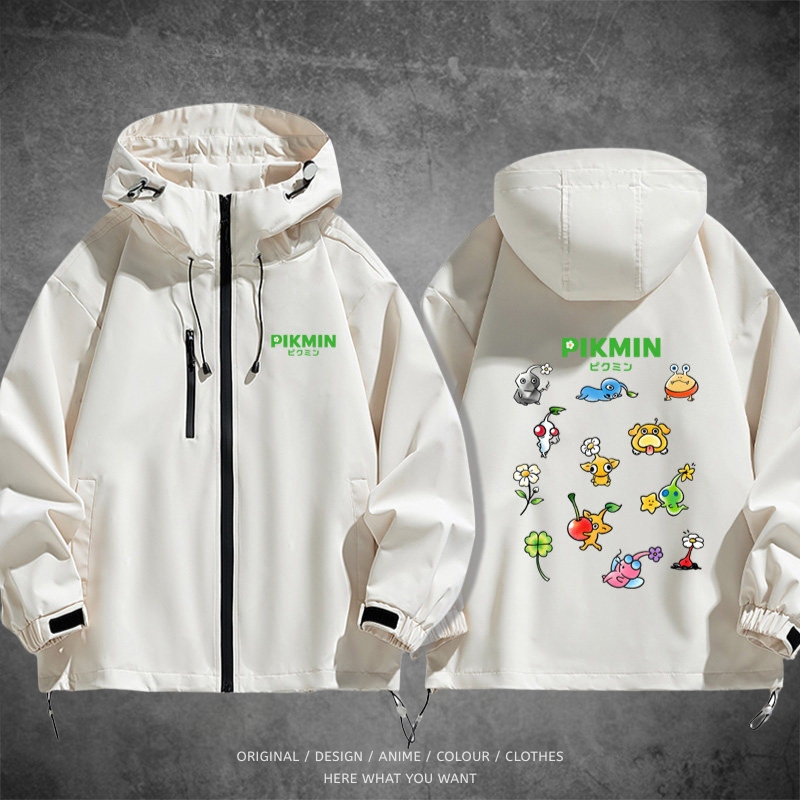 皮克敏 Pikmin 戶外機能防風防水衝鋒衣