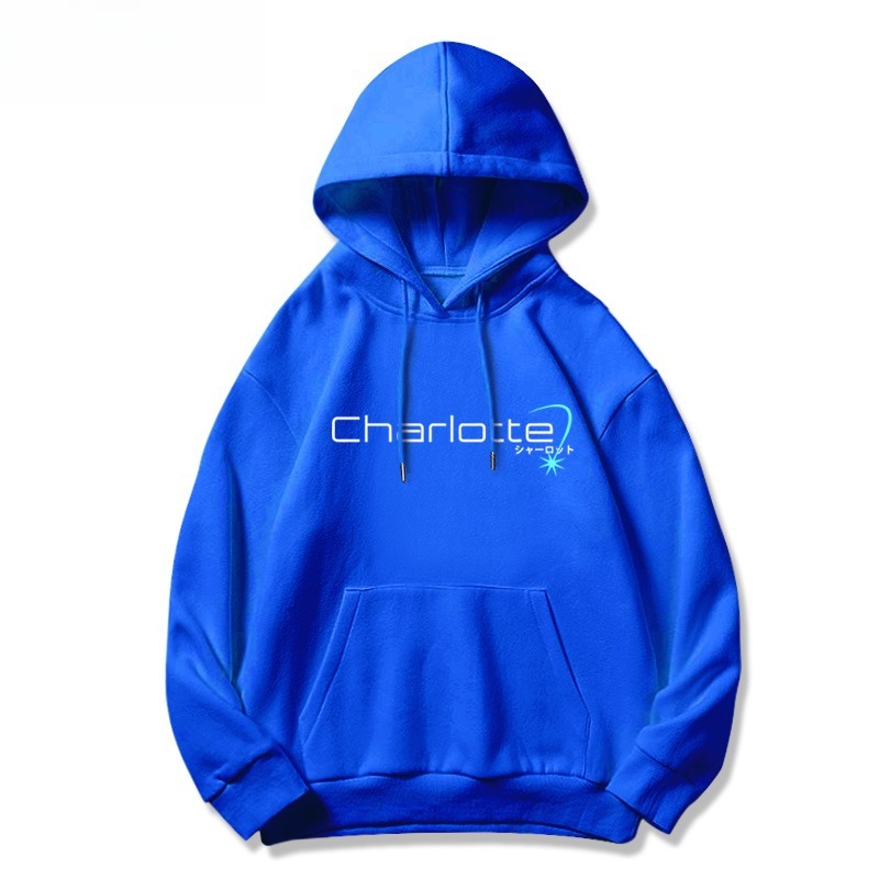 Charlotte友利奈緒新款 親子情侶男女連帽衛衣