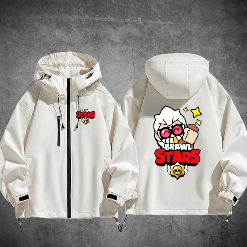 Brawl Stars荒野亂鬥周邊 男女同款秋冬衝鋒衣