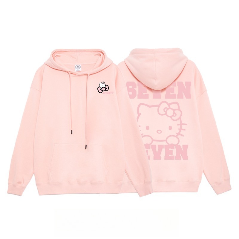 Hello Kitty凱蒂貓新款 親子情侶男女連帽衛衣