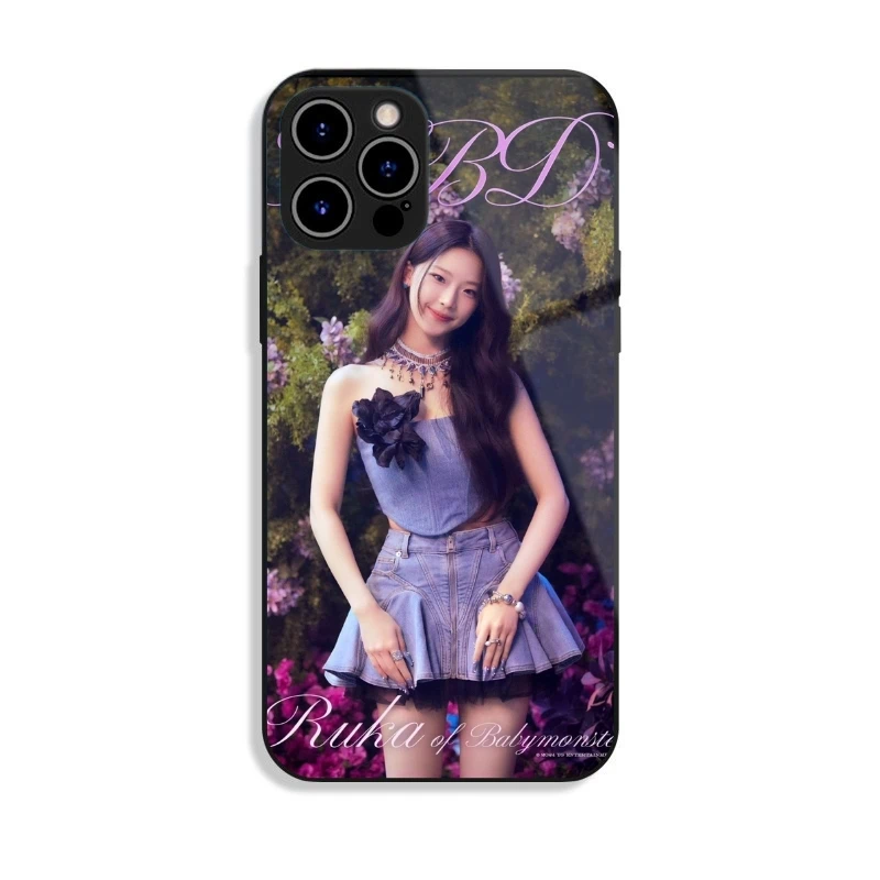 BABYMONSTER 高清鋼化玻璃手機殼
