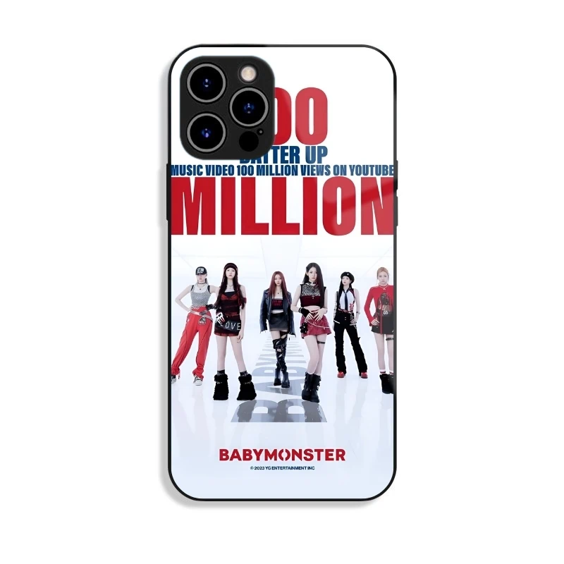 BABYMONSTER 高清鋼化玻璃手機殼