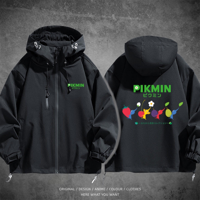 皮克敏 Pikmin 戶外機能防風防水衝鋒衣