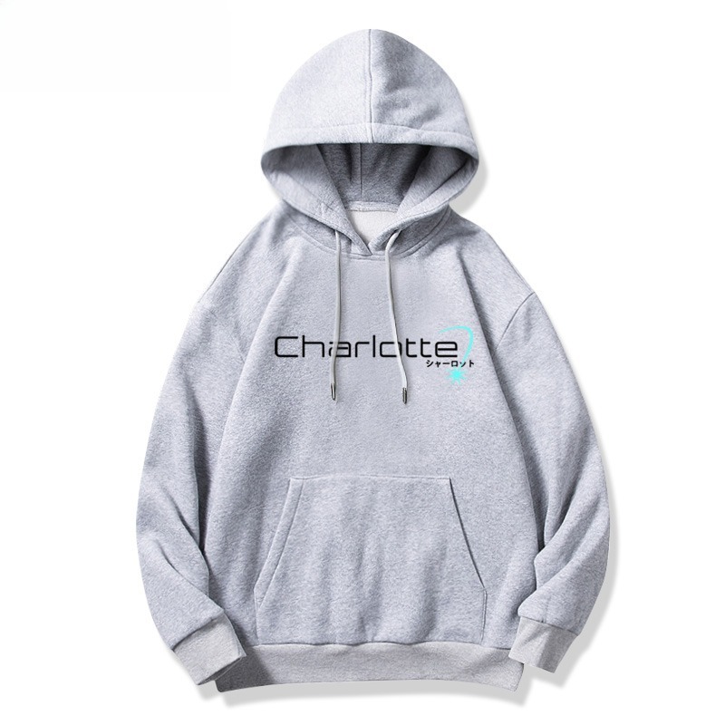 Charlotte友利奈緒新款 親子情侶男女連帽衛衣