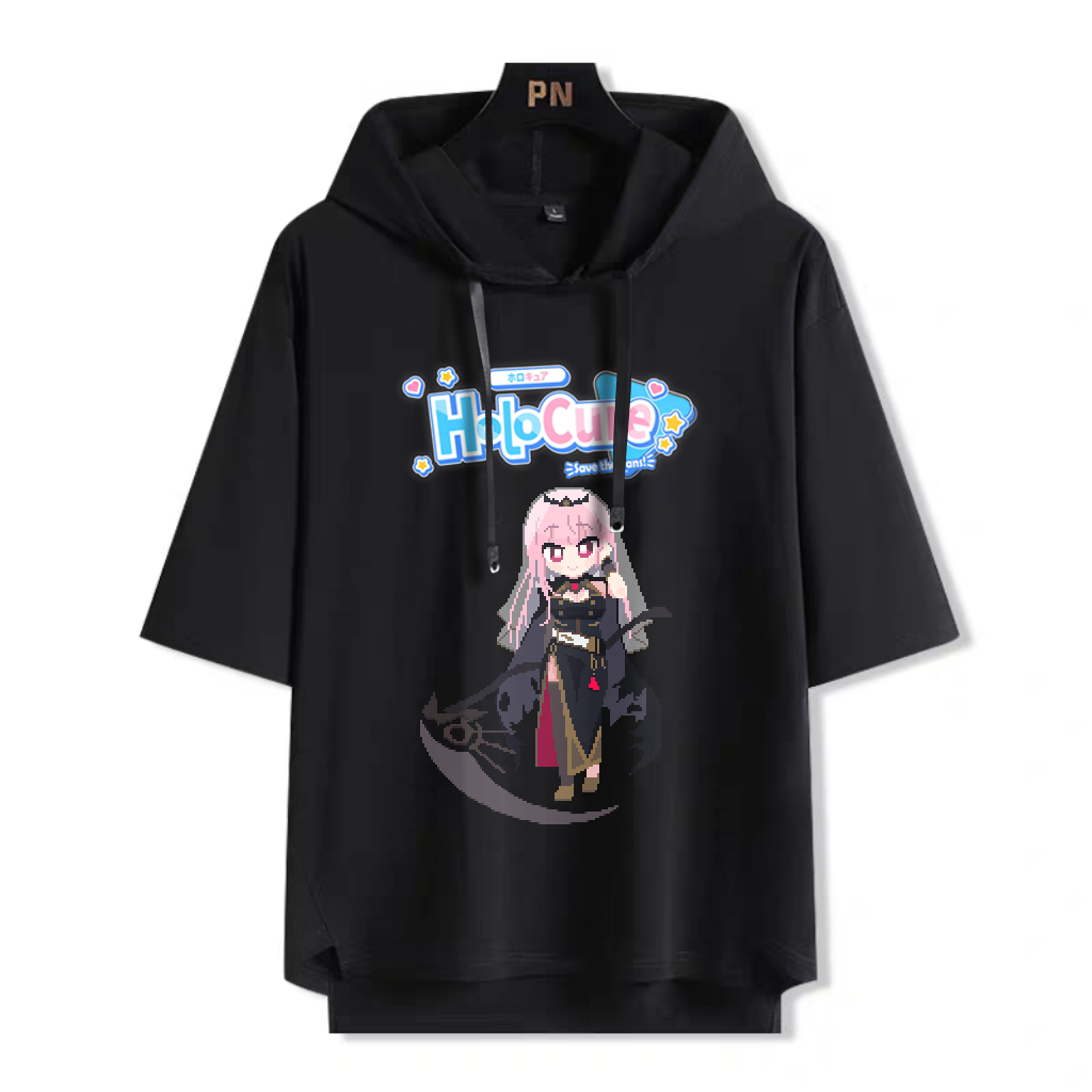 Vtuber HOLOLIVE 像素風 連帽短袖T恤