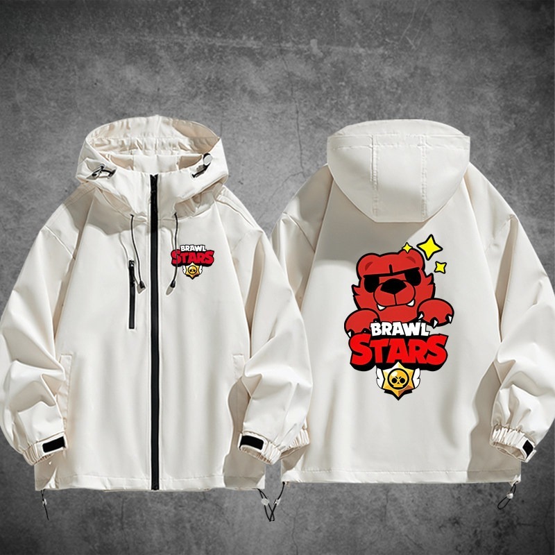 Brawl Stars荒野亂鬥周邊 男女同款秋冬衝鋒衣