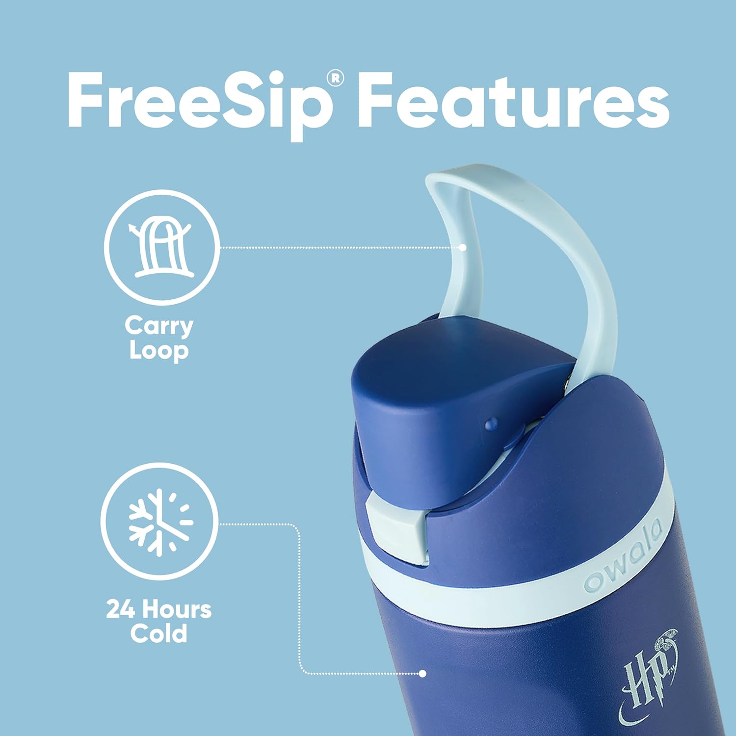 Owala 哈利波特 FreeSip 不鏽鋼水瓶 24 盎司
