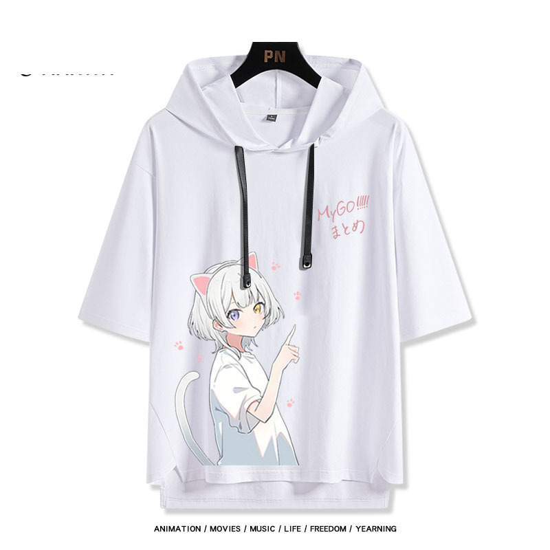 BanG Dream! It's MyGO新款 親子情侶男女款連帽短袖T恤-ZUIHANG SHOP