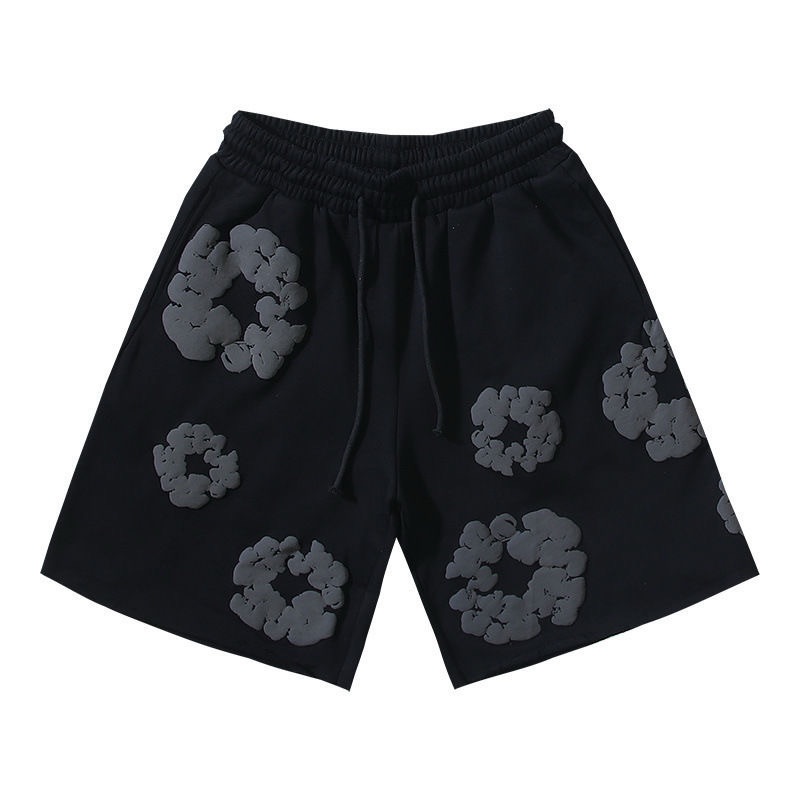美式潮牌DENIM TEARS木棉花發泡滿印花春夏短袖