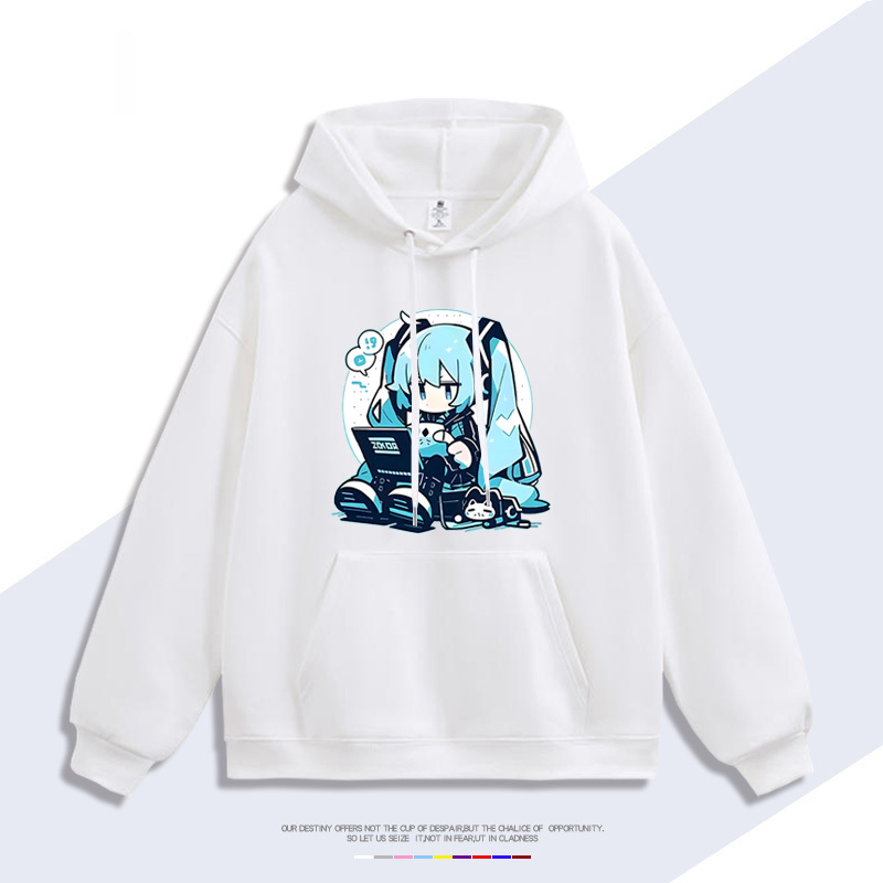 初音未來 聯名衛衣2025秋冬新款 親子情侶裝連帽衛衣