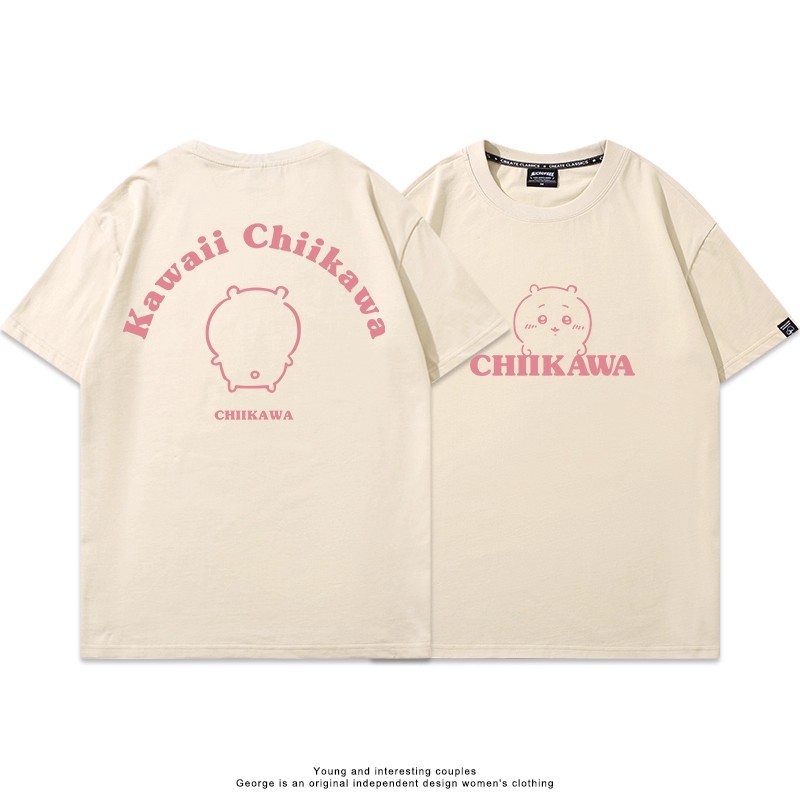 Chiikawa 2025親子情侶男女同款 印花短袖T恤
