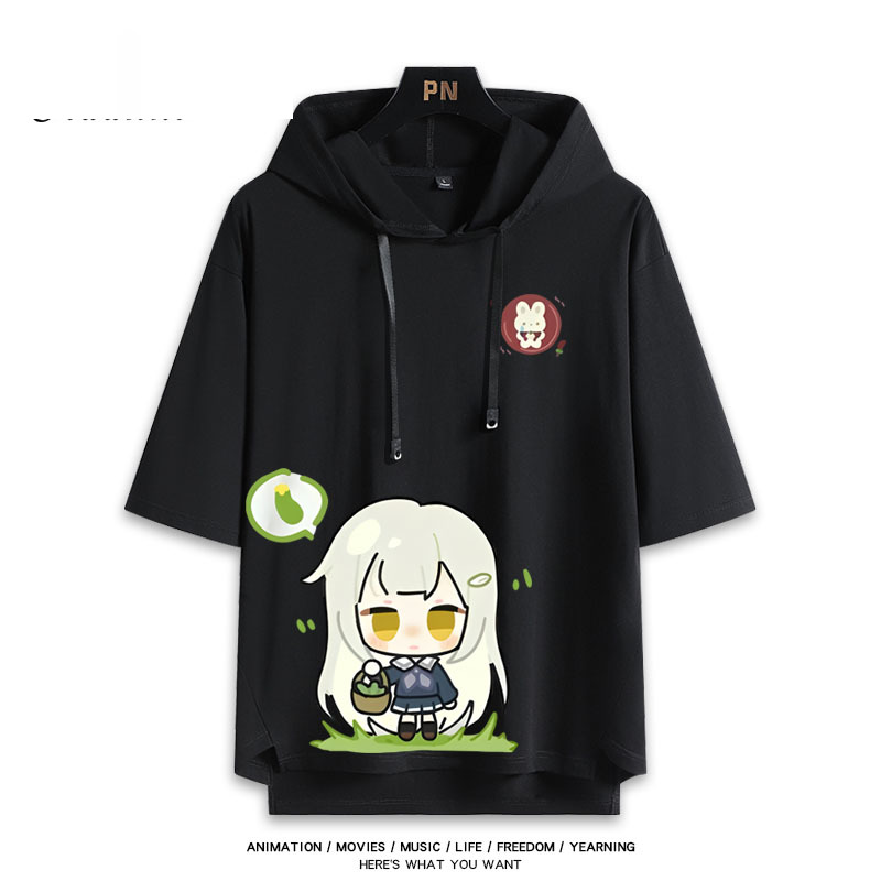 BanG Dream! Ave Mujica 若葉睦 連帽短袖T恤