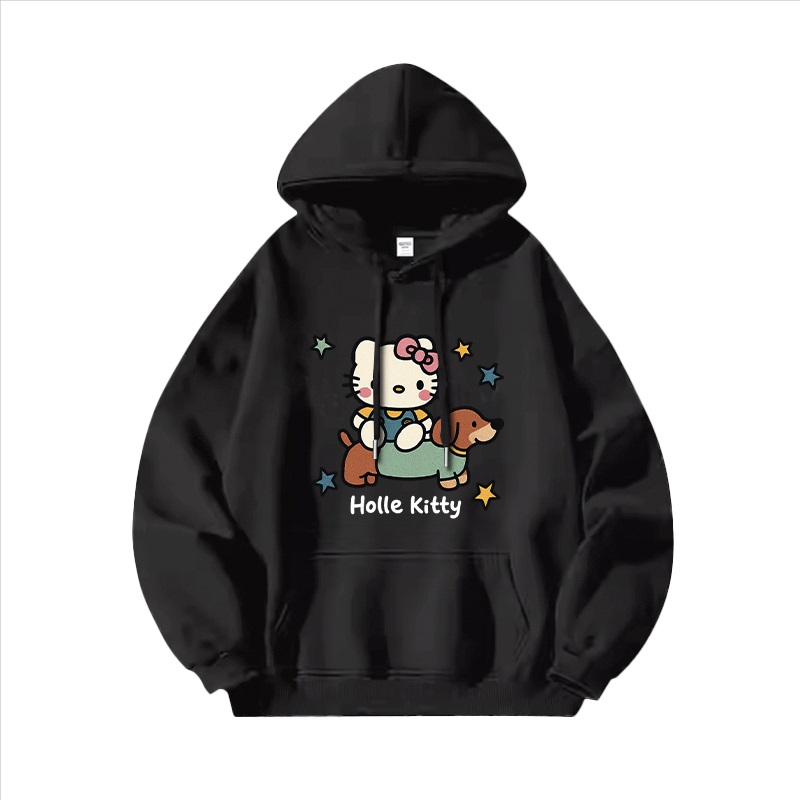 Hello Kitty凱蒂貓新款 親子情侶男女連帽衛衣