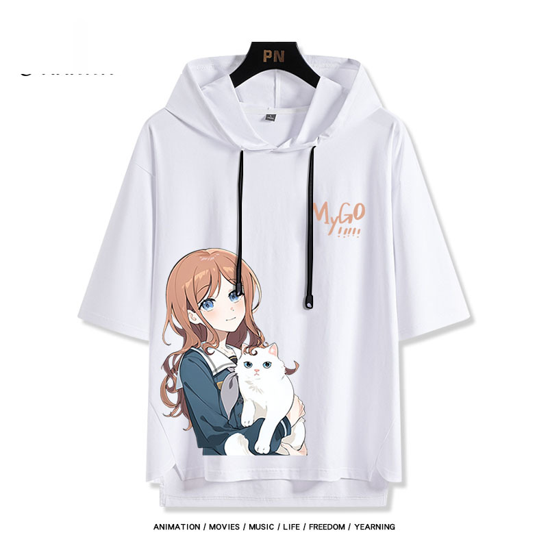 BanG Dream! It's MyGO新款 親子情侶男女款連帽短袖T恤-ZUIHANG SHOP