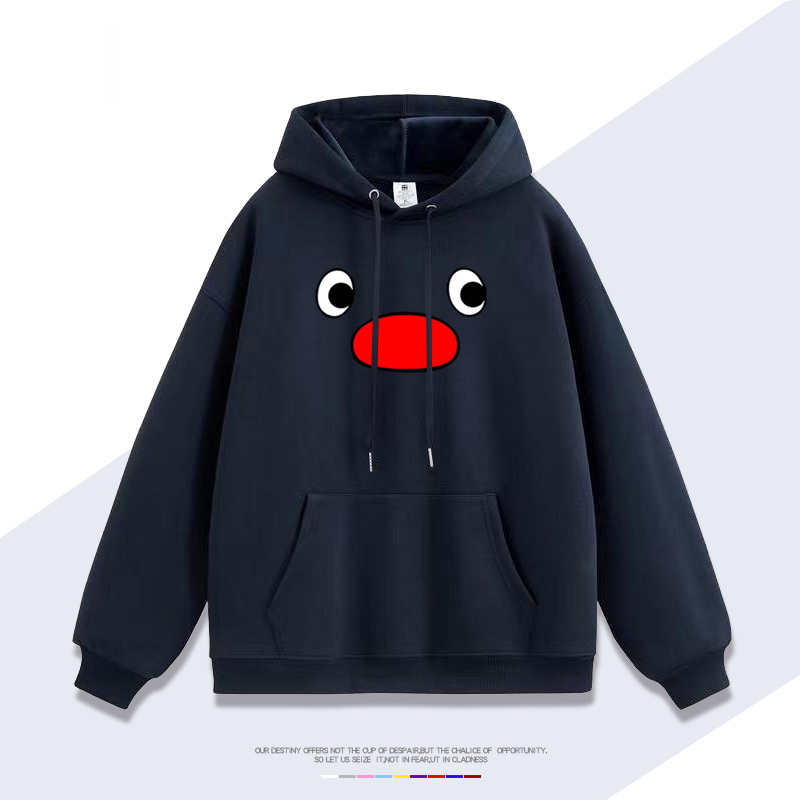 企鵝家族pingu 聯名衛衣2025秋冬新款 親子情侶裝連帽衛衣
