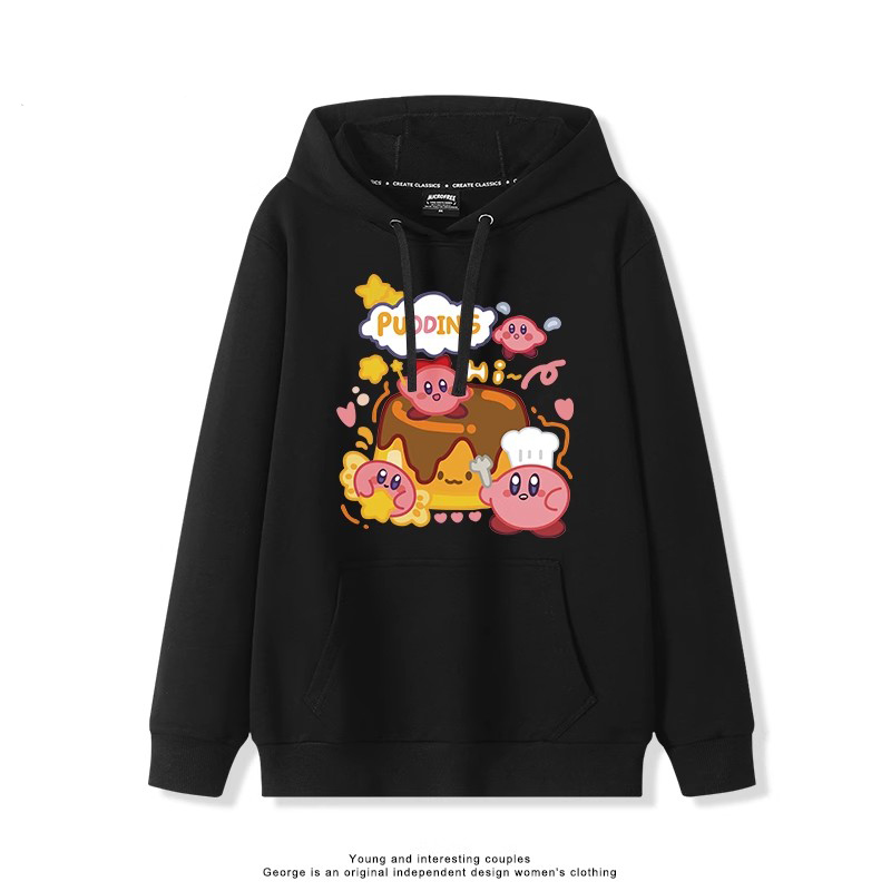 星之卡比新款 親子情侶男女連帽衛衣