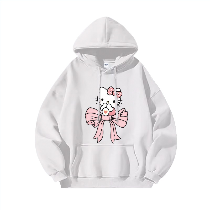 Hello Kitty凱蒂貓新款 親子情侶男女連帽衛衣