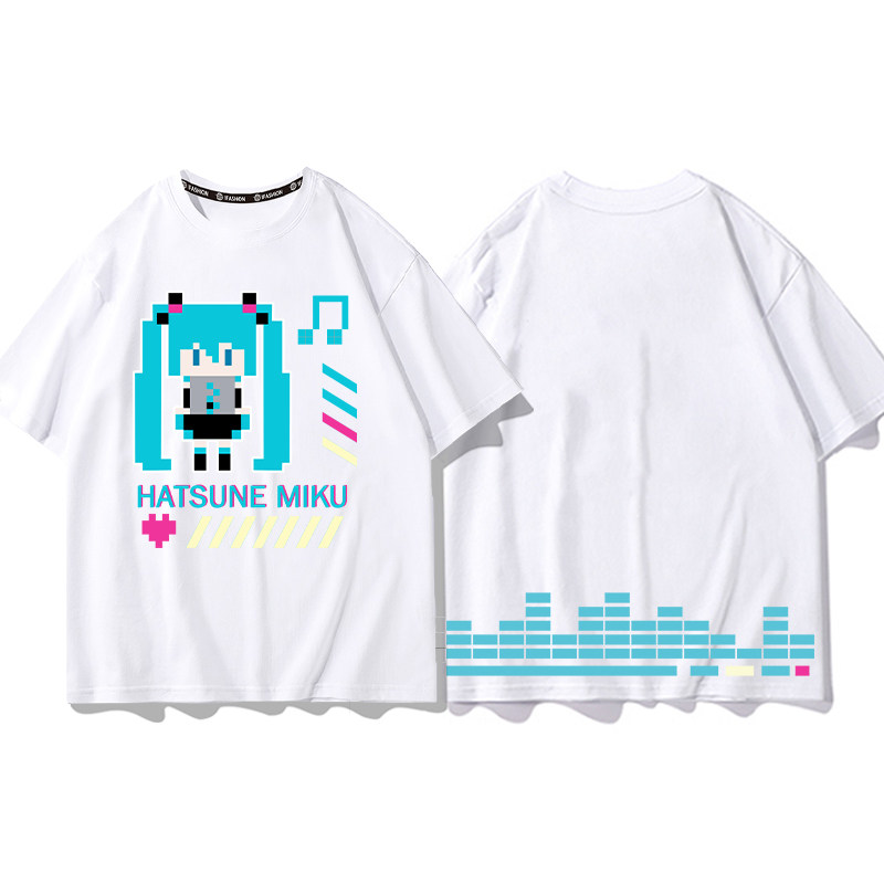 初音未來 2026親子情侶男女同款 印花短袖T恤