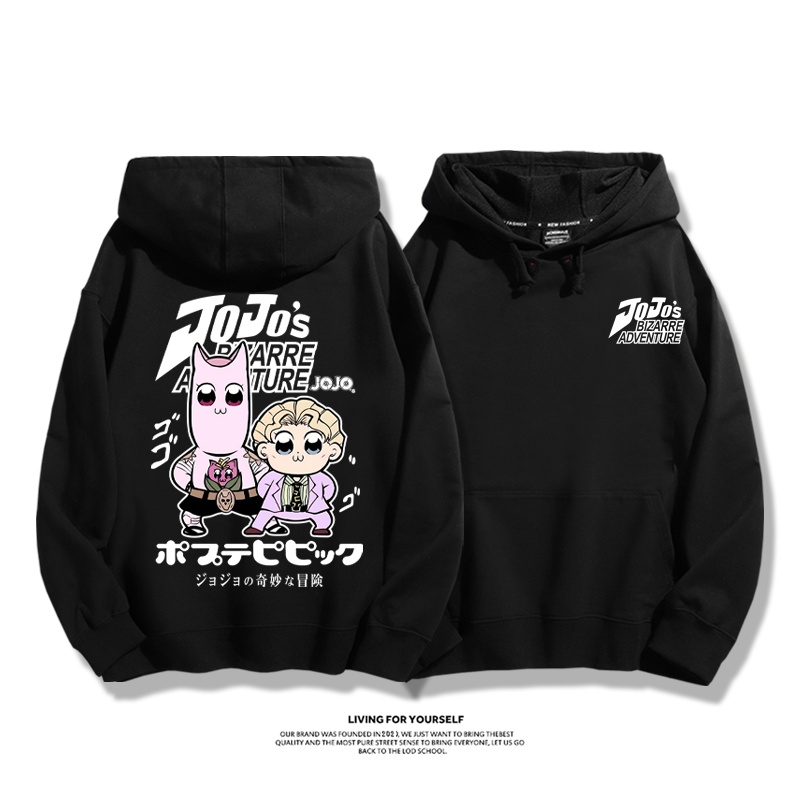 jojo吉良吉影聯動pop子和pipi美新款 親子情侶男女連帽衛衣