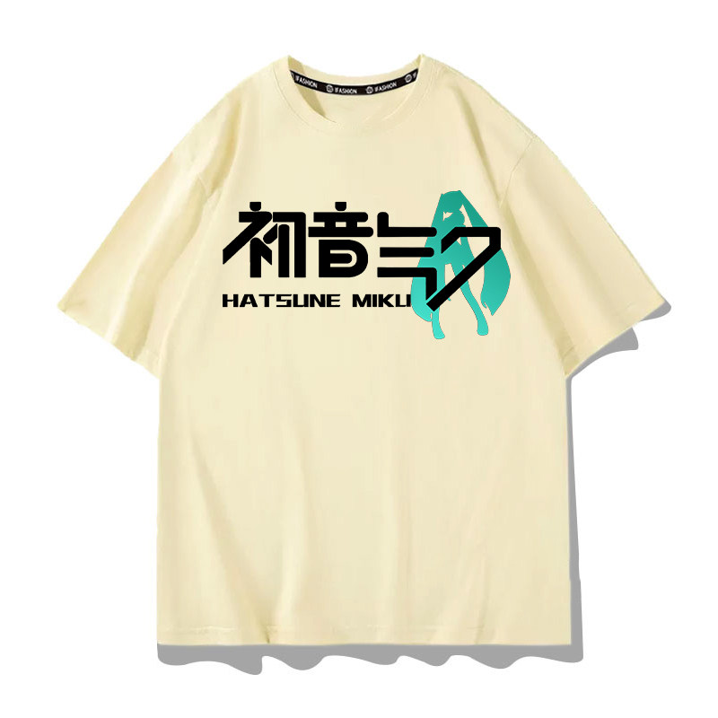 初音未來 2026親子情侶男女同款 印花短袖T恤
