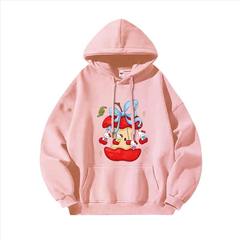 Hello Kitty凱蒂貓新款 親子情侶男女連帽衛衣