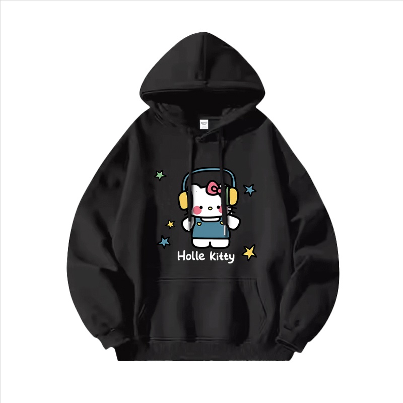 Hello Kitty凱蒂貓新款 親子情侶男女連帽衛衣
