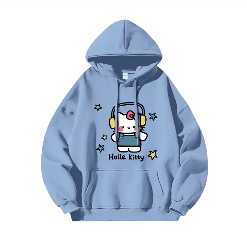 Hello Kitty凱蒂貓新款 親子情侶男女連帽衛衣