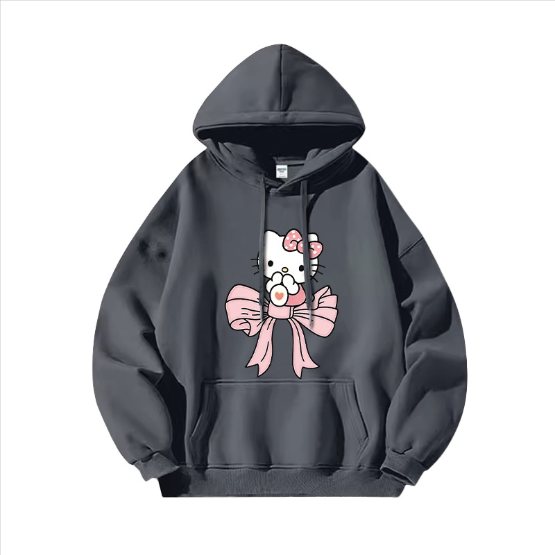 Hello Kitty凱蒂貓新款 親子情侶男女連帽衛衣