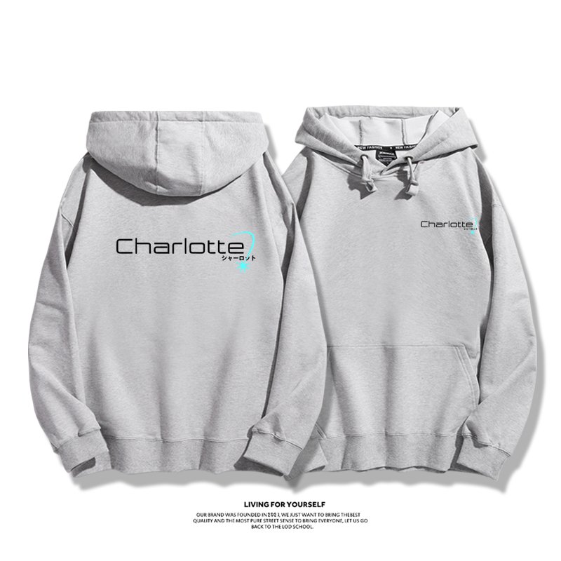 Charlotte友利奈緒 親子情侶男女連帽衛衣