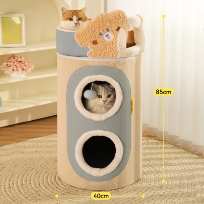 Cat climbing frame, cat nest, cat tree integrated