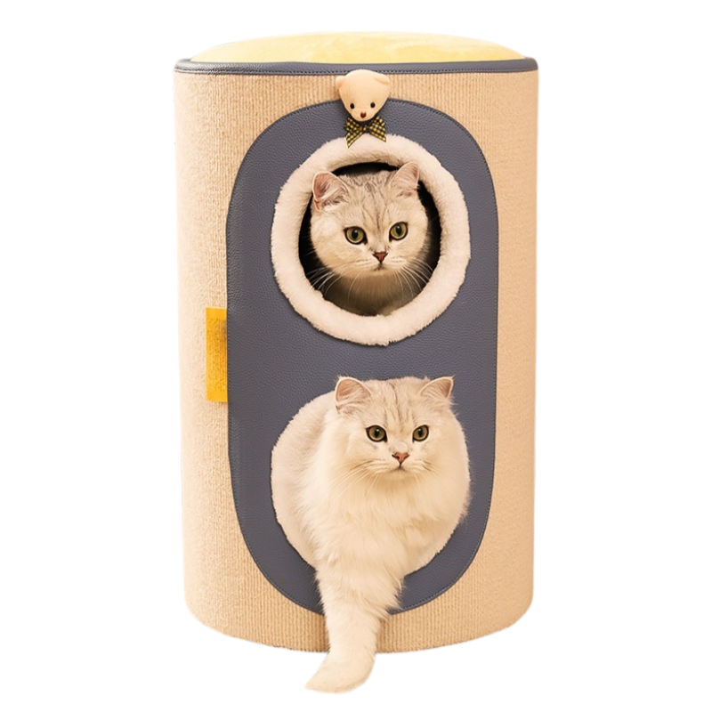 Cat climbing frame, cat nest, cat tree integrated