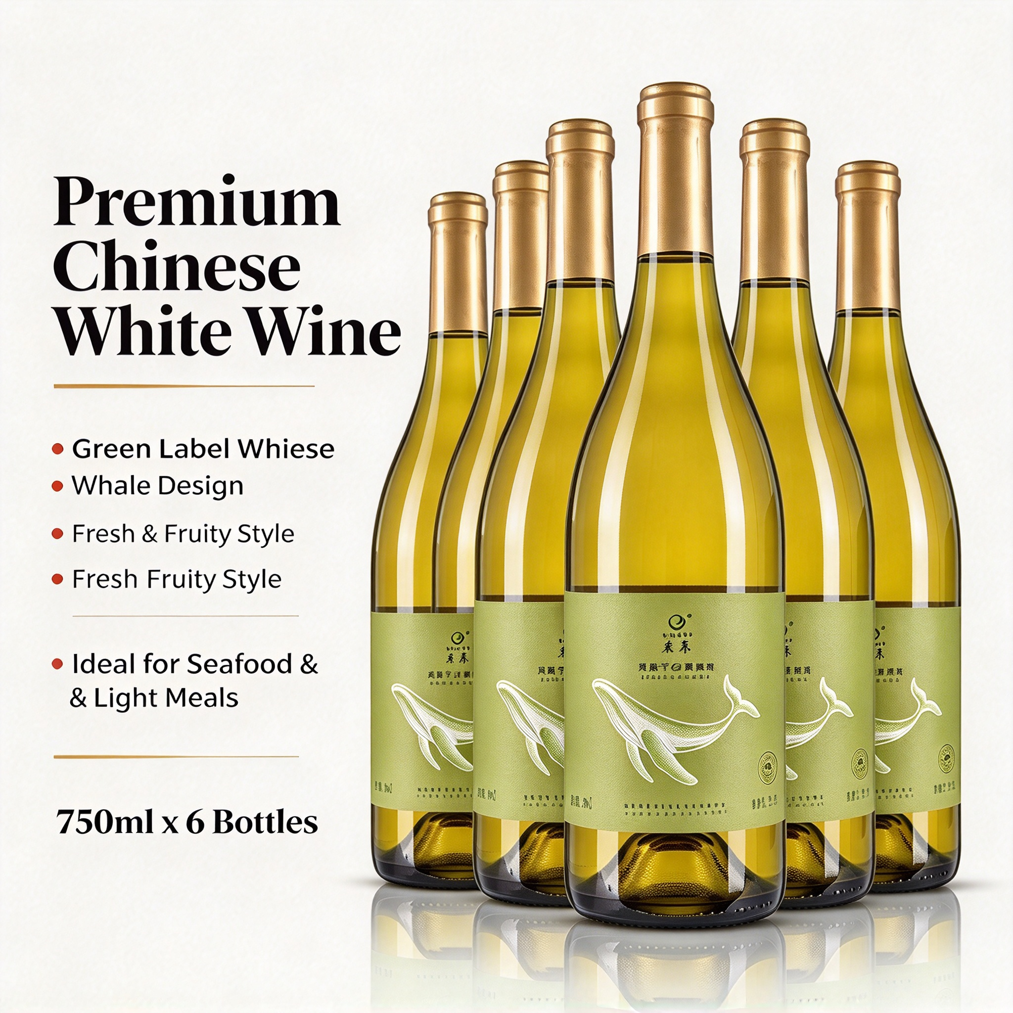 莫高薏絲琳乾白葡萄酒雷司令白葡萄酒 13% vol.750ml×6 瓶 Mogao Riesling Dry White Wine
