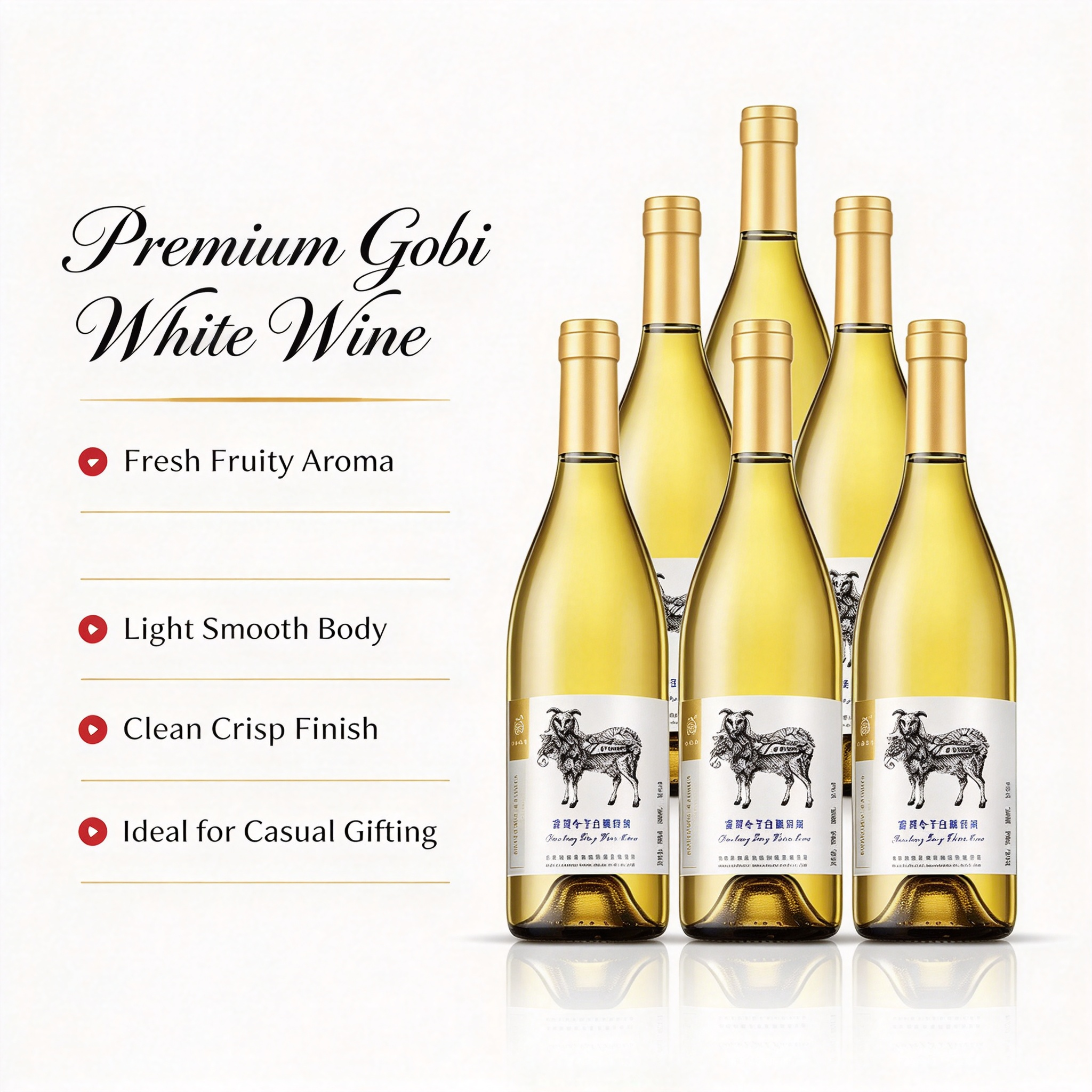 芳香莊園雷司令乾白 Château Aroma Riesling Dry White Wine新疆巴州和碩 13% vol 750mlx6樽