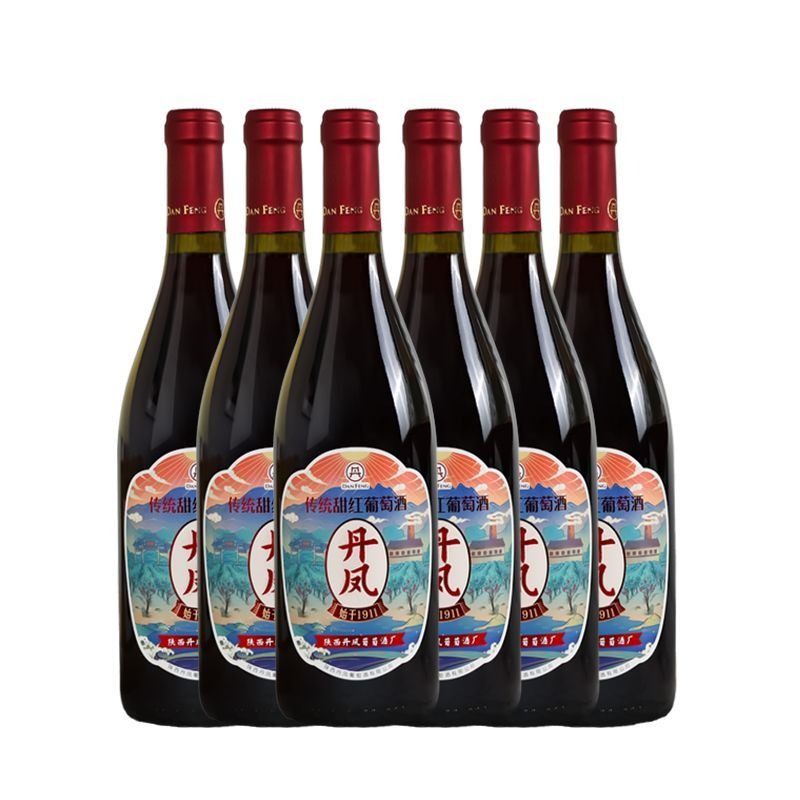 丹鳳經典傳統紅甜型葡萄酒 Danfeng Classic Traditional Sweet Red Wine｜陝西丹鳳 甜潤紅果香 柔和順滑適合女士 750ml*6 瓶