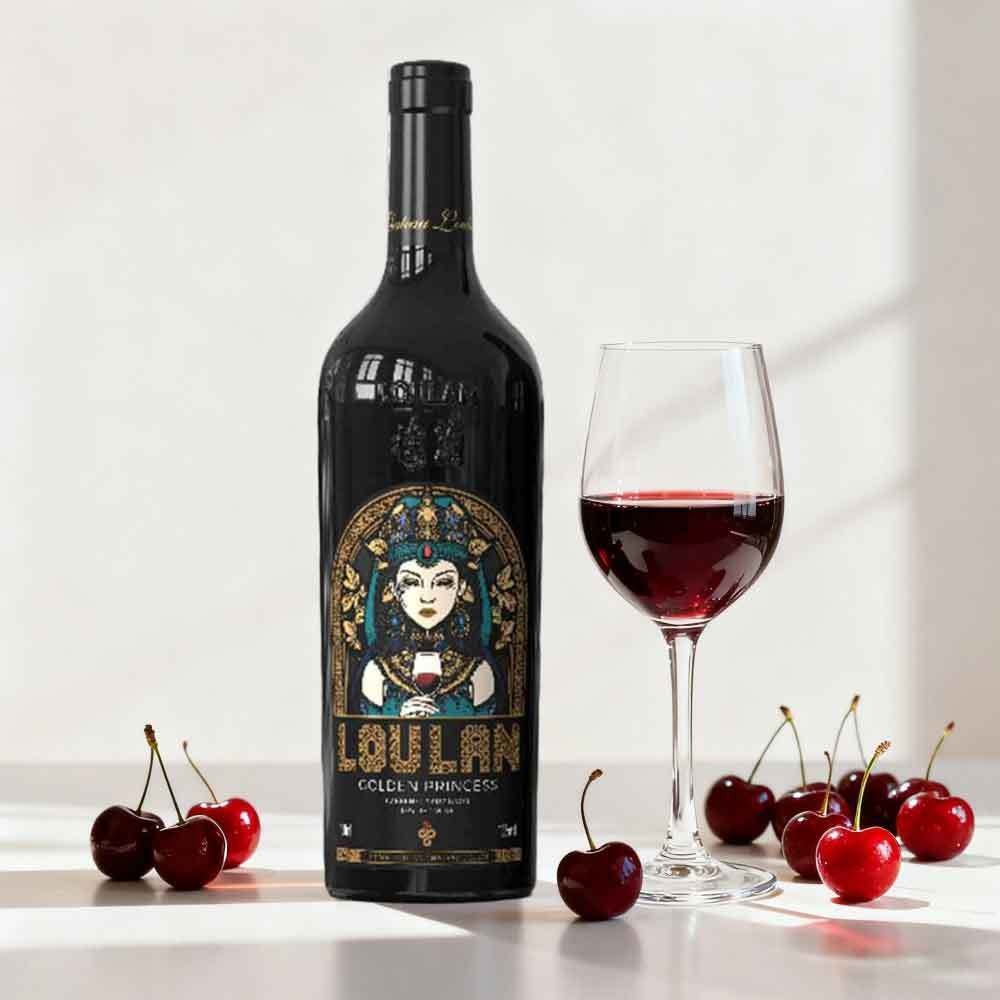 新疆紅酒 樓蘭酒莊乾紅 國產黃金公主赤霞珠葡萄酒 750mlx2樽