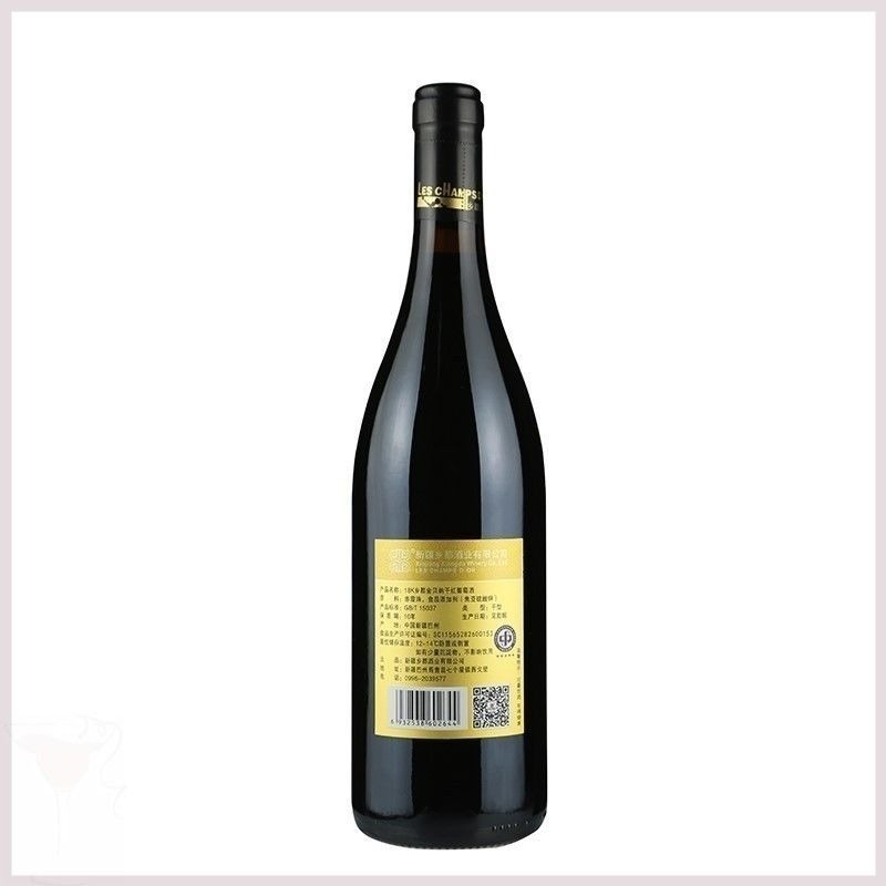 儀爾酒莊鄉都金貝納 18K 乾紅 750ml×6 瓶整箱｜新疆庫爾勒焉耆盆地 13.5% vol 乾紅 黑加侖醋栗果香單寧柔滑｜Les Champs D’or