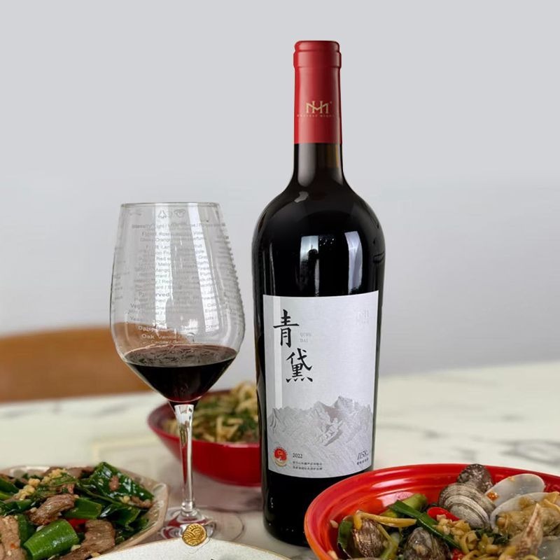 美賀莊園青黛乾紅葡萄酒 Meihe Manor QingDai Dry Red Wine｜寧夏賀蘭山東麓 15% vol 有機種植 黑李子黑醋栗果香 香料橡木香 厚實單寧 750ml