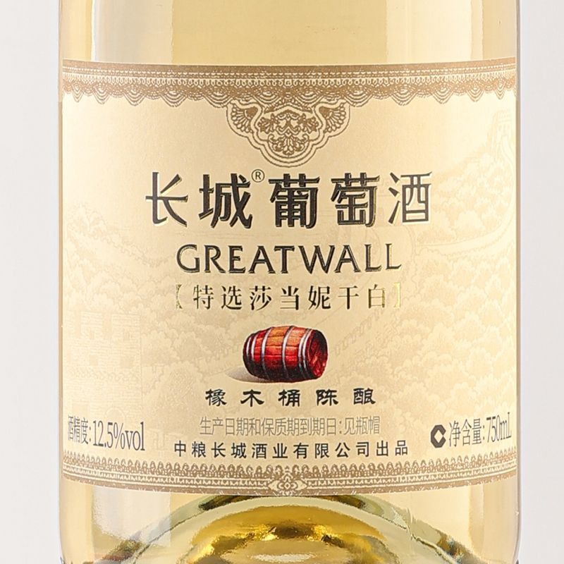 長城特選莎當妮乾白葡萄酒 GreatWall Special Selection Chardonnay Dry White Wine｜山東蓬萊 12 度 梨香柑橘烤堅果香 橡木桶陳釀 750ml*6 瓶