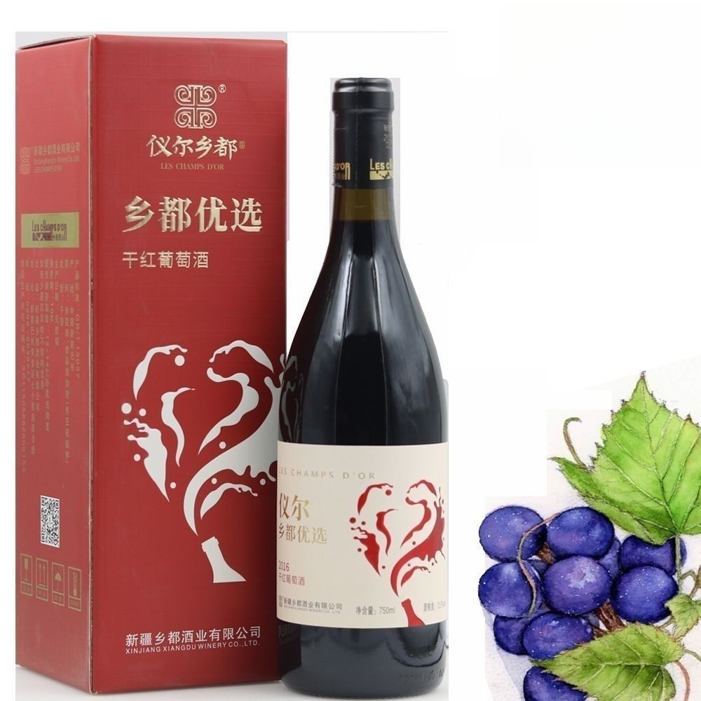 儀爾莊園鄉都優選赤霞珠乾紅 750ml×6 瓶整箱｜13.5% vol 乾紅 ｜Les Champs D’or