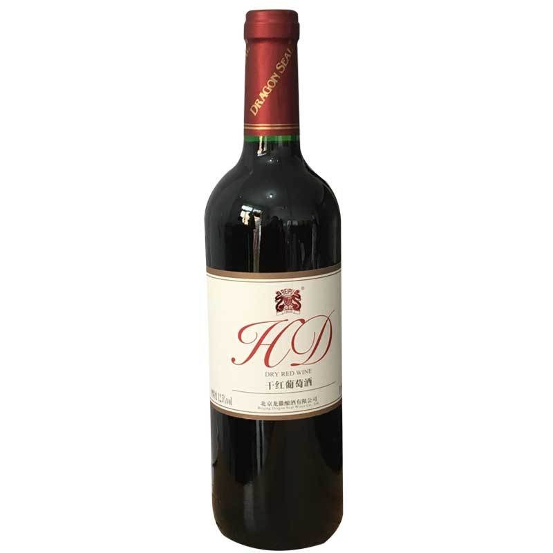 龍徽 HD 乾紅赤霞珠葡萄酒 Dragon Seal HD Cabernet Sauvignon Dry Red Wine｜河北懷來產區 12.5 度 黑櫻桃李子果香 單寧順滑經典國產紅酒 750ml*6 瓶