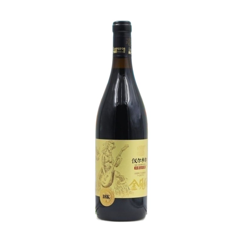 儀爾酒莊鄉都金貝納 18K 乾紅 750ml×6 瓶整箱｜新疆庫爾勒焉耆盆地 13.5% vol 乾紅 黑加侖醋栗果香單寧柔滑｜Les Champs D’or