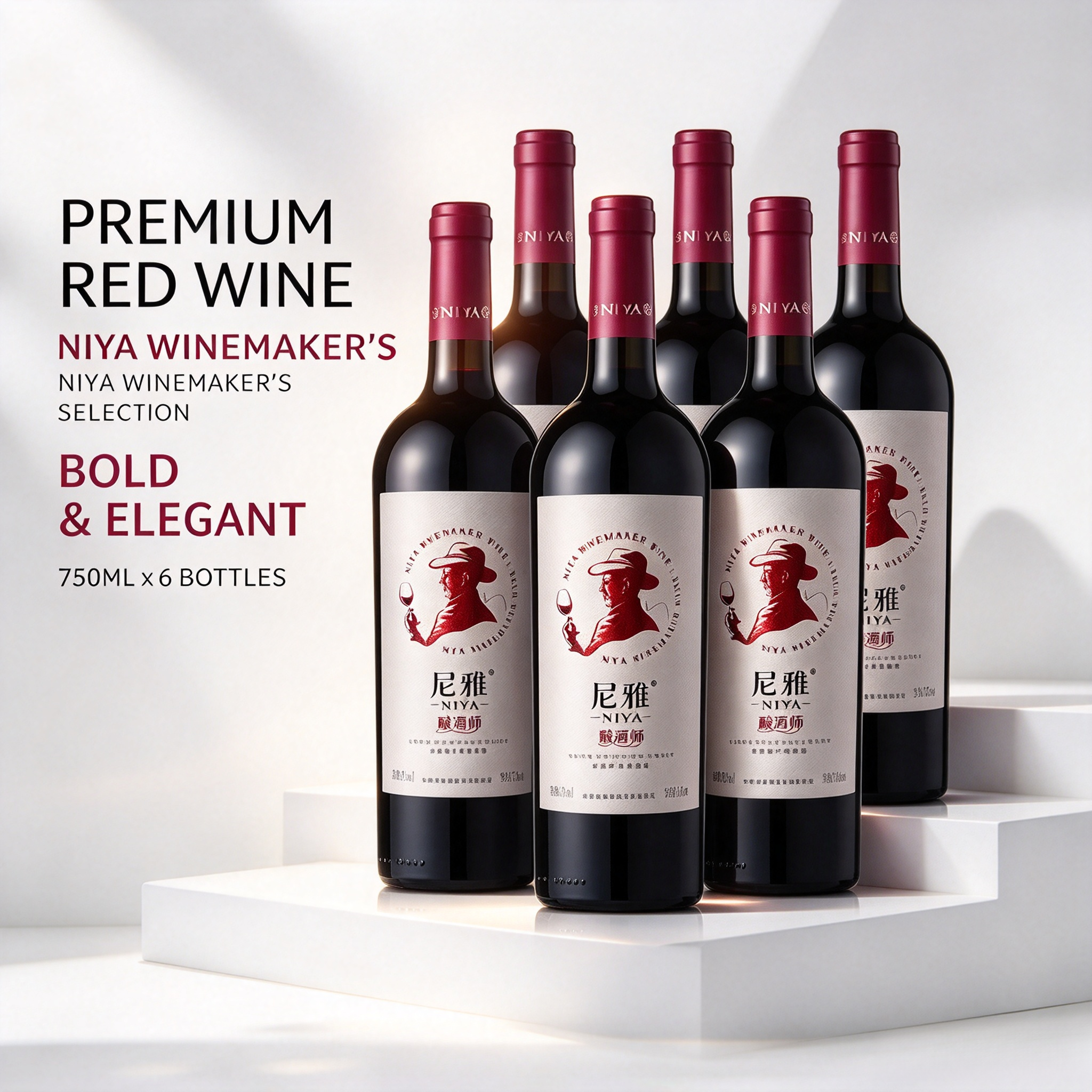 尼雅釀酒師系列赤霞珠乾紅葡萄酒 Niya Winemaker Cabernet Sauvignon Dry Red Wine750mlx樽