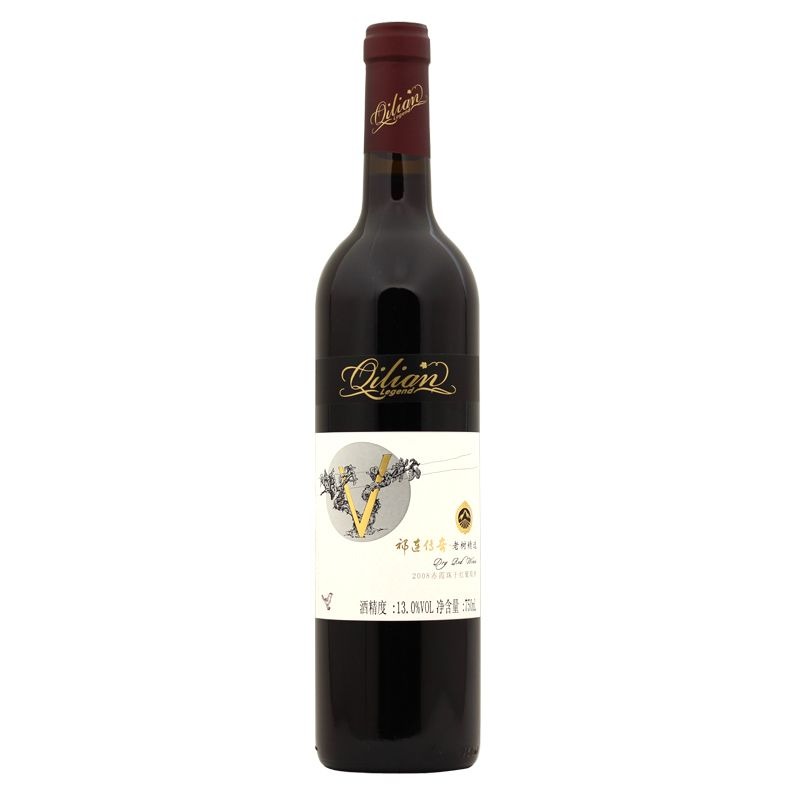 祁連傳奇乾紅葡萄酒 祁連乾紅老樹精選 2008 赤霞珠乾紅 750ml×6 瓶 13% vol. Qilian Legend Dry Red Wine, Qilian Old Vine Selection 2008 Cabernet Sauvignon Dry Red Wine