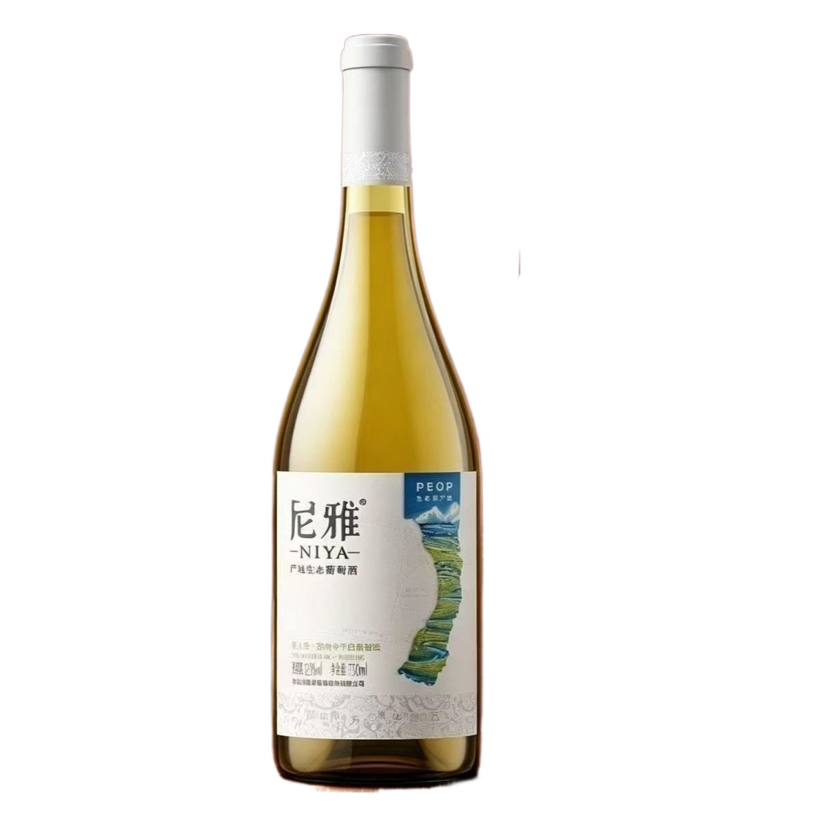 尼雅東方美人雷司令乾白葡萄酒 Niya Oriental Beauty Riesling Dry White Wine｜新疆天山北麓瑪納斯 12.5 度 白桃柑橘茉莉花香 清爽礦感回甘 750ml