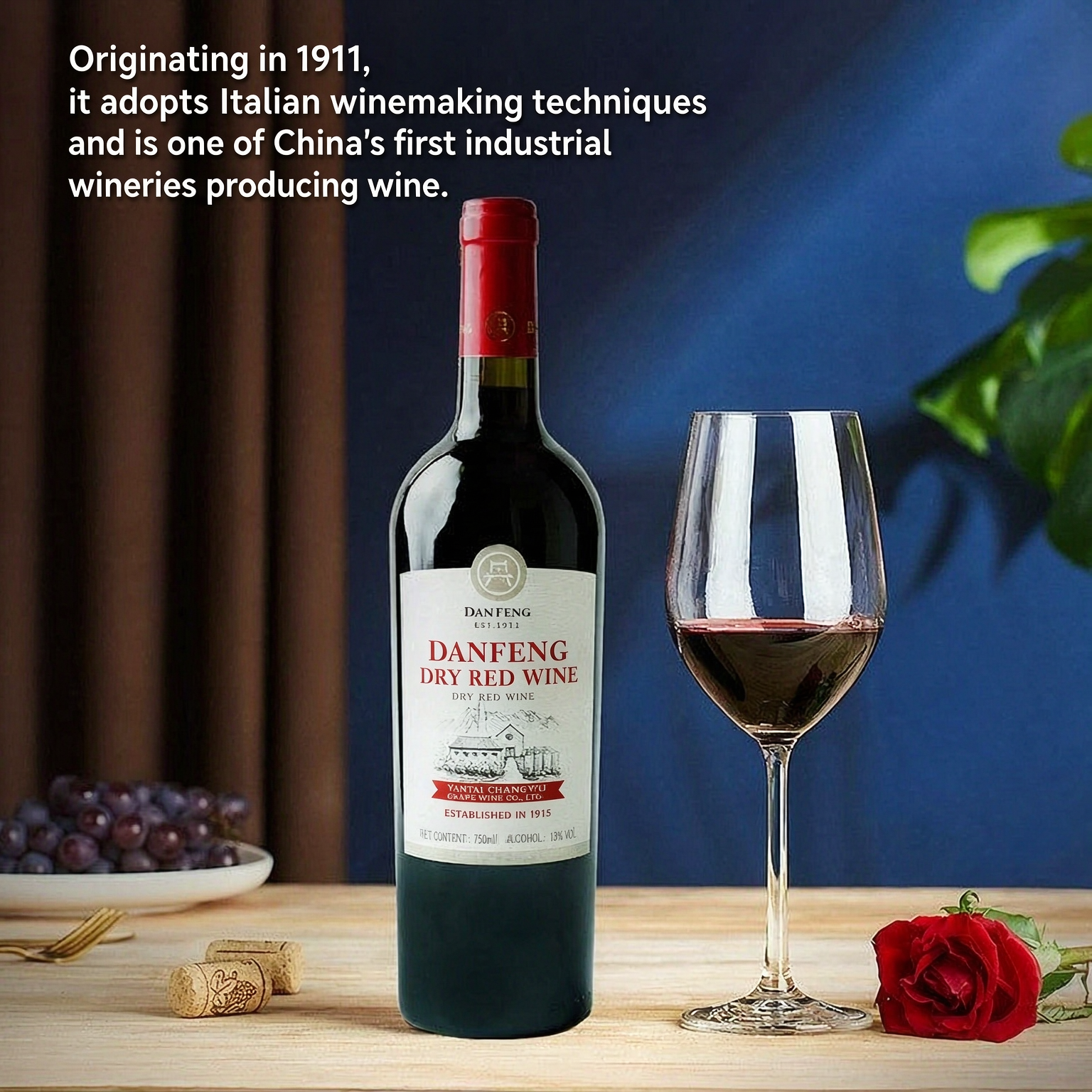 丹鳳酒莊優選乾型紅葡萄酒 750mlx6 Danfeng Winery Premium Dry Red Wine