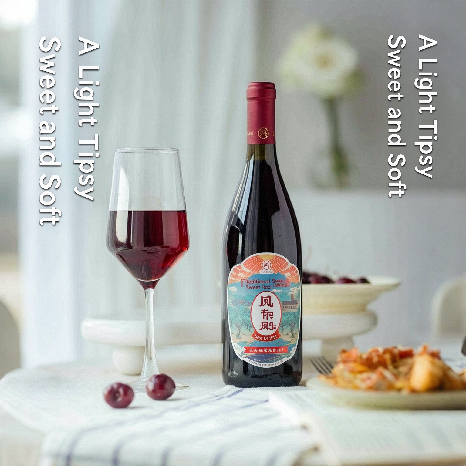 丹鳳經典傳統紅甜型葡萄酒 陝西丹鳳 750mlx6 瓶8% vol.Danfeng Classic Traditional Sweet Red Wine, Danfeng Shaanxi