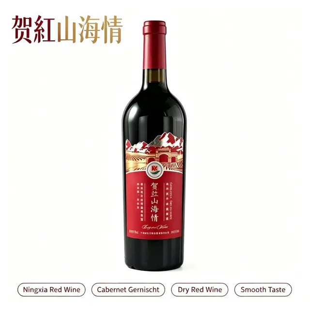 寧夏賀蘭山紅酒 賀紅山海情 赤霞珠馬瑟蘭蛇龍珠套裝 國產