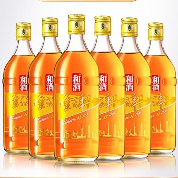 和酒金色年華 8 年上海老酒 12% vol｜500mL*6 瓶整箱裝｜Hejiu Golden Age 8 Years Shanghai Rice Wine 12% vol｜500mL×6 Bottles